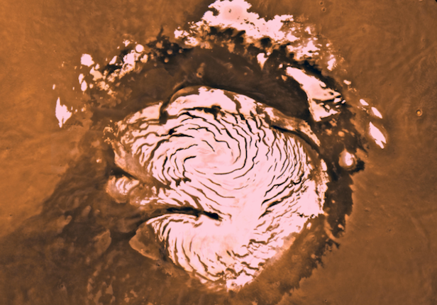 Mars's polar ice cap